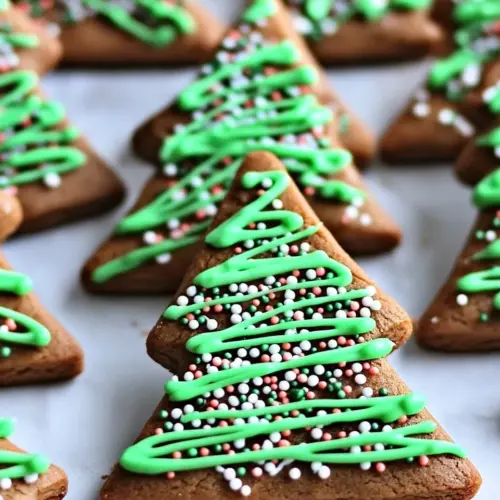 Gingerbread Christmas Tree Cookies