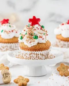 Gingerbread Marshmallow Treat Cupcakes