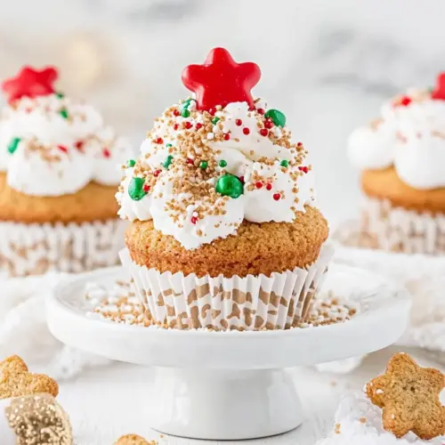 Gingerbread Marshmallow Treat Cupcakes