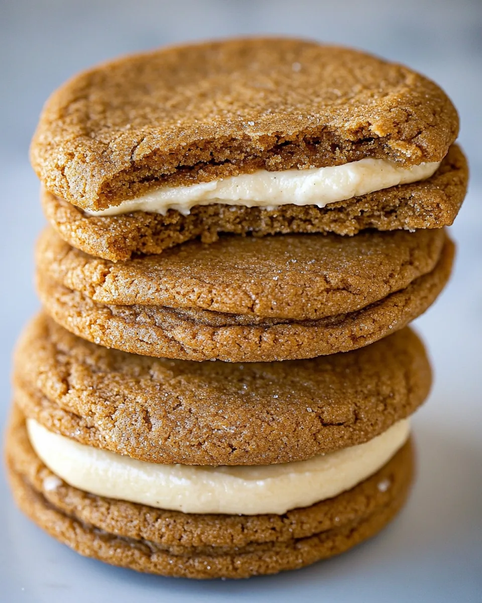 Gingerbread Sandwich Cookies
