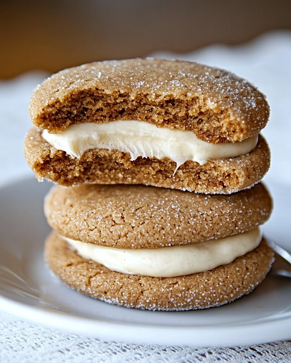 Gingerbread Sandwich Cookies