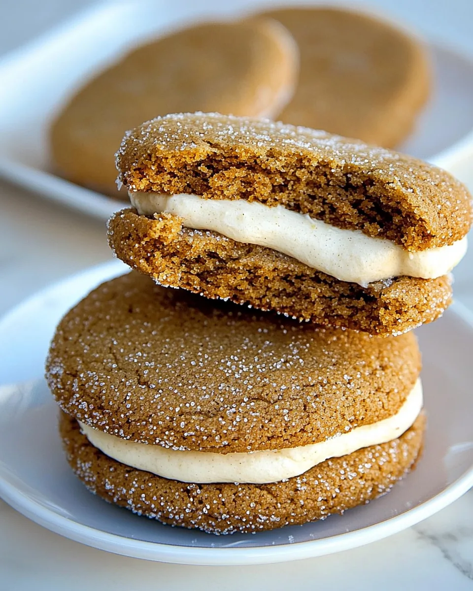 Gingerbread Sandwich Cookies