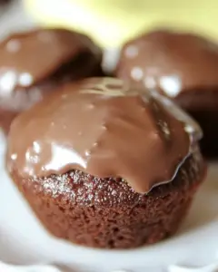 Glazed Chocolate Donut Muffins