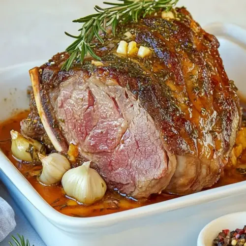 Glazed Leg of Lamb with Garlic and Rosemary