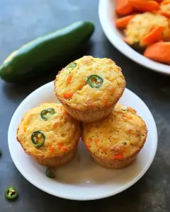 Gluten Free Jalapeño Cheddar Cornbread Muffins