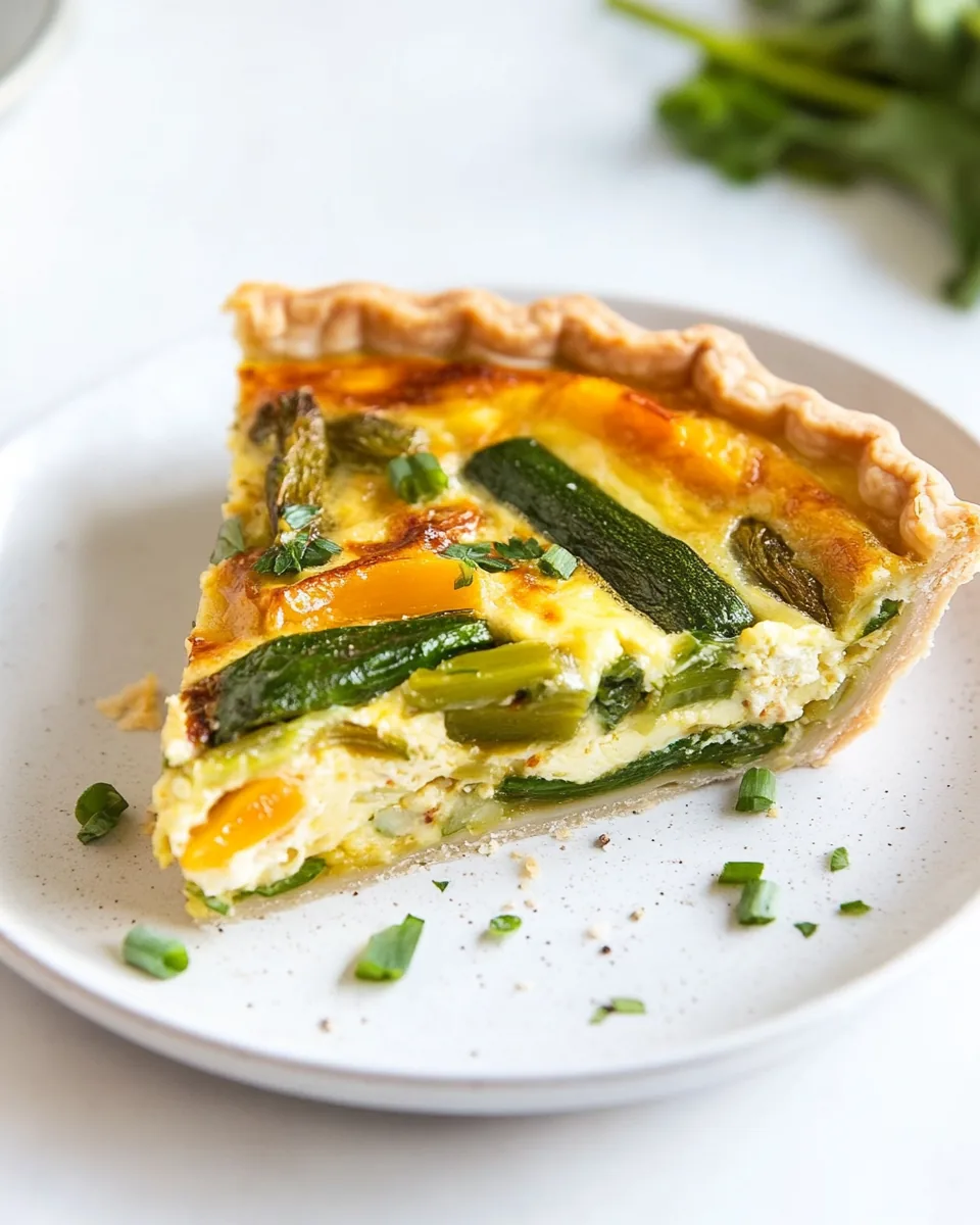 Gluten Free Spring Veggie Quiche