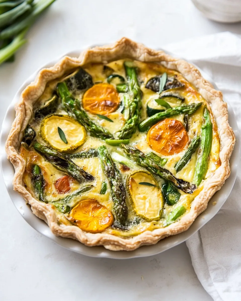 Gluten Free Spring Veggie Quiche