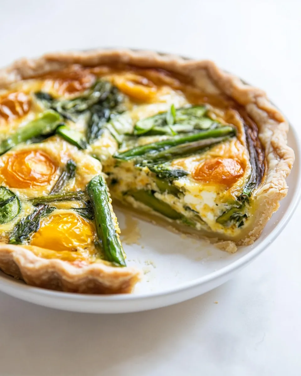 Gluten Free Spring Veggie Quiche