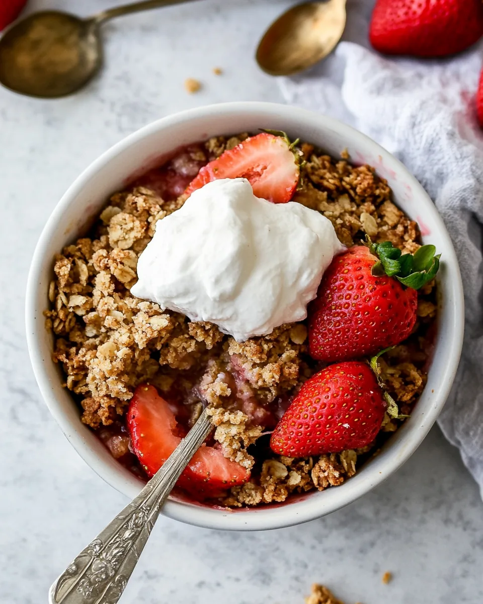 Gluten Free Strawberry Crisp
