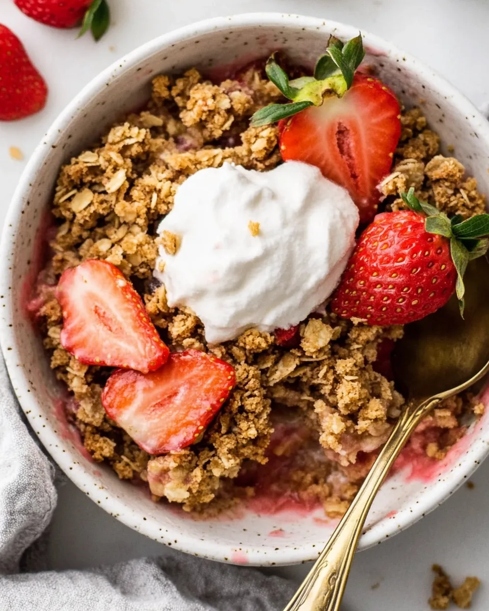 Gluten Free Strawberry Crisp