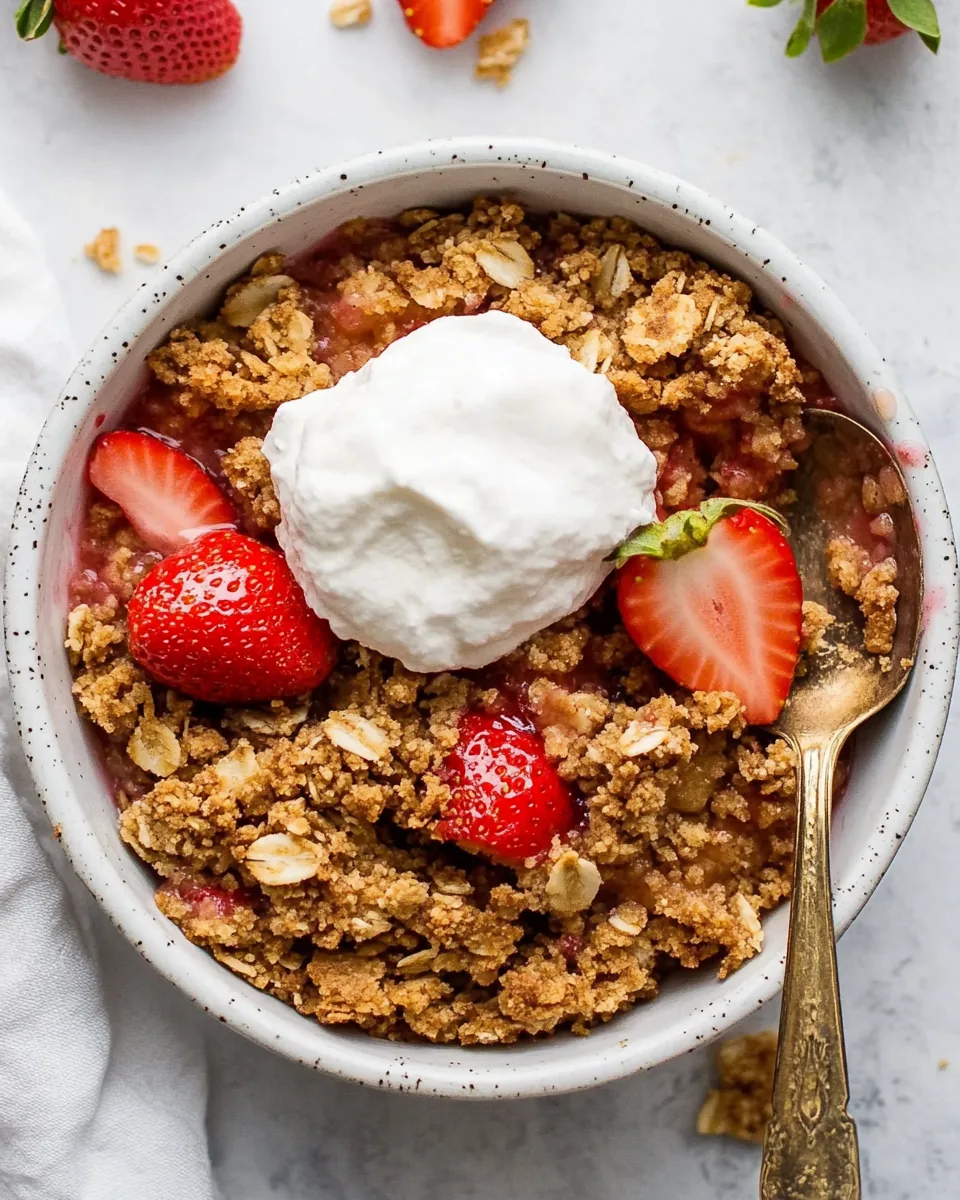 Gluten Free Strawberry Crisp