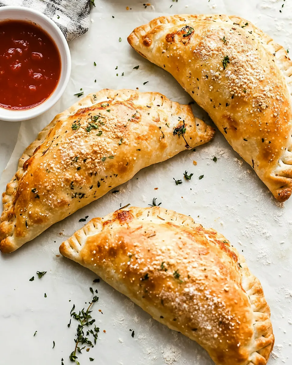 Golden Baked Homemade Calzones