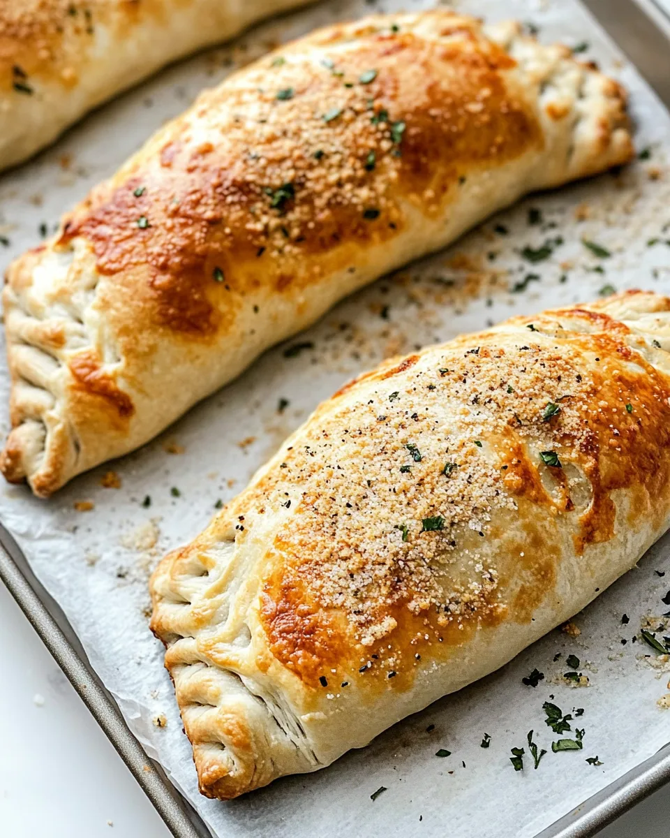 Golden Baked Homemade Calzones