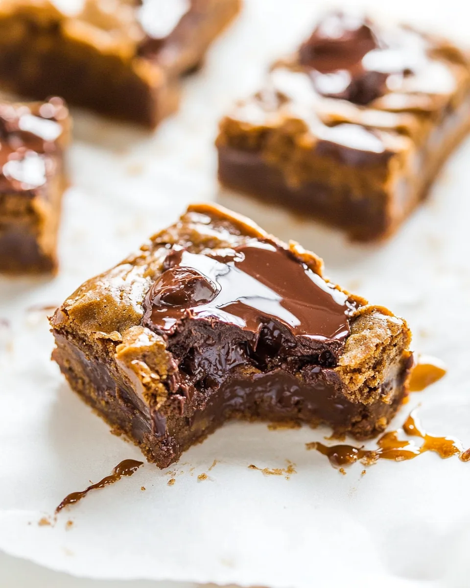 Gooey Chocolate Chunk Cookie Butter Bars