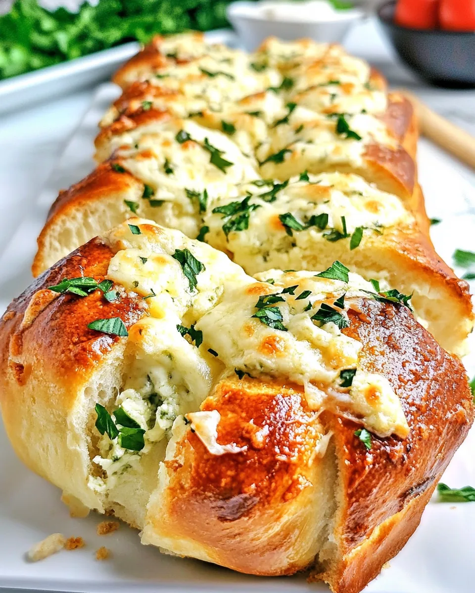 Gorgonzola Garlic Bread