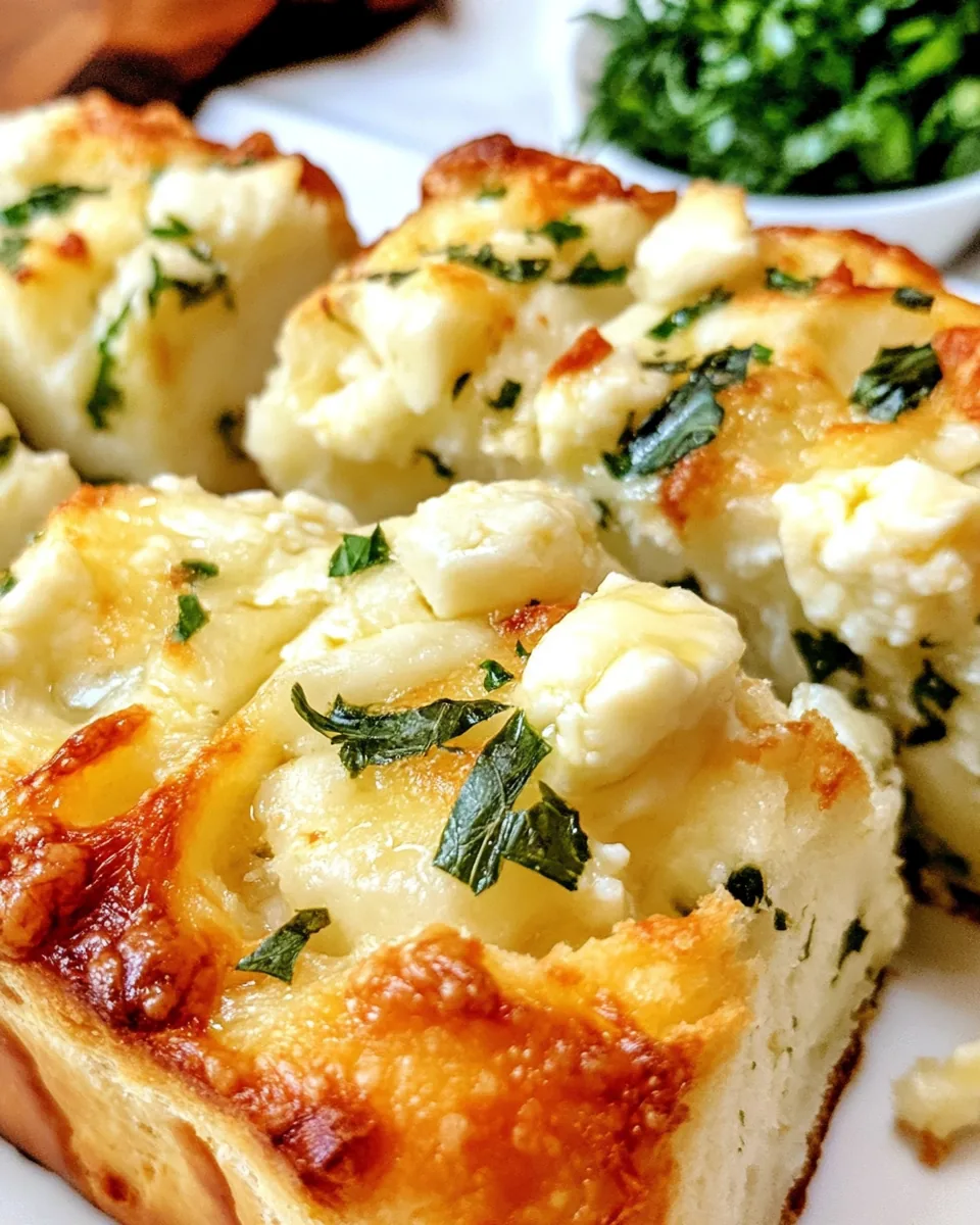 Gorgonzola Garlic Bread