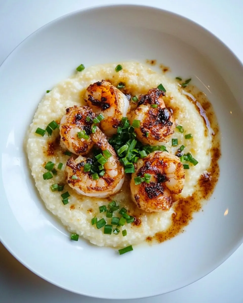 Gouda Grits with Smoky Brown Butter Shrimp
