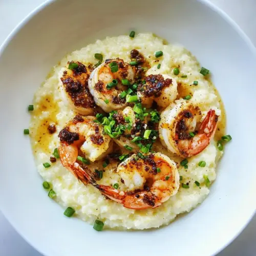 Gouda Grits with Smoky Brown Butter Shrimp