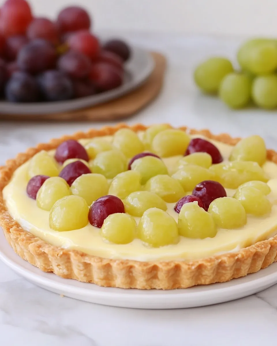Grape Custard Tart