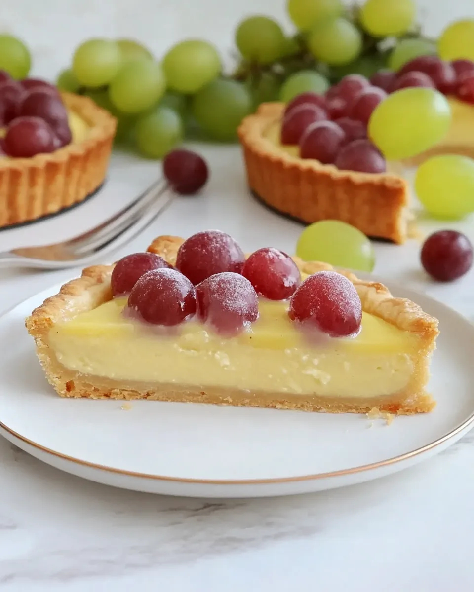 Grape Custard Tart
