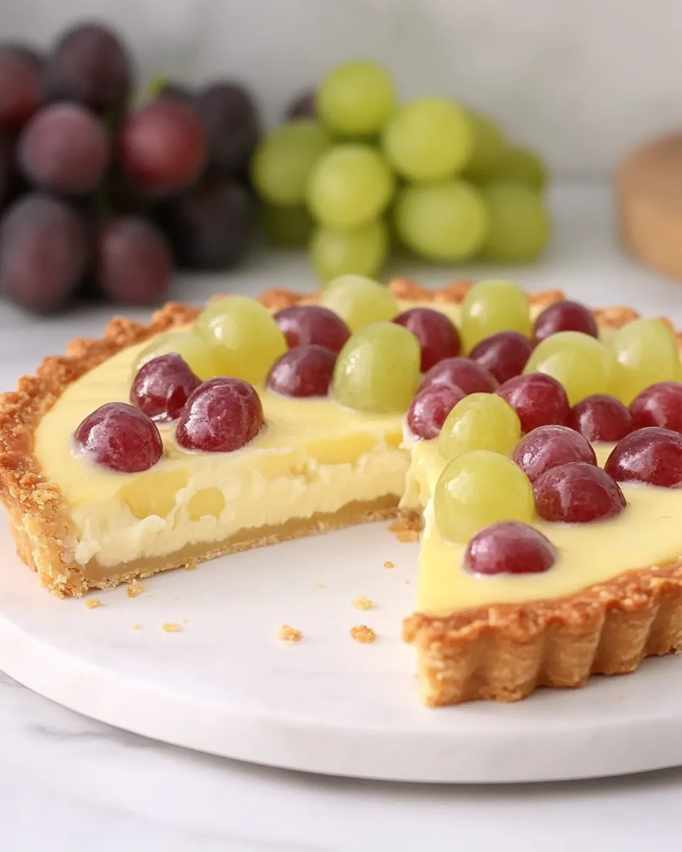 Grape Custard Tart