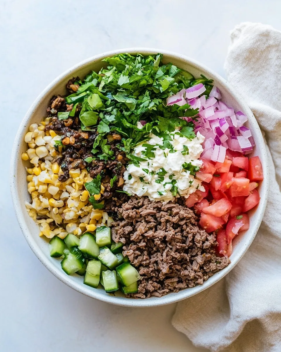 Greek Beef Bowl