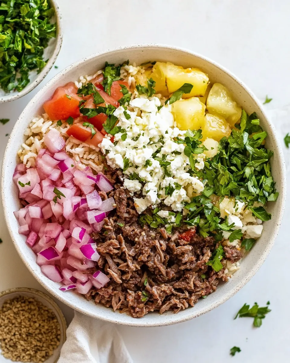 Greek Beef Bowl