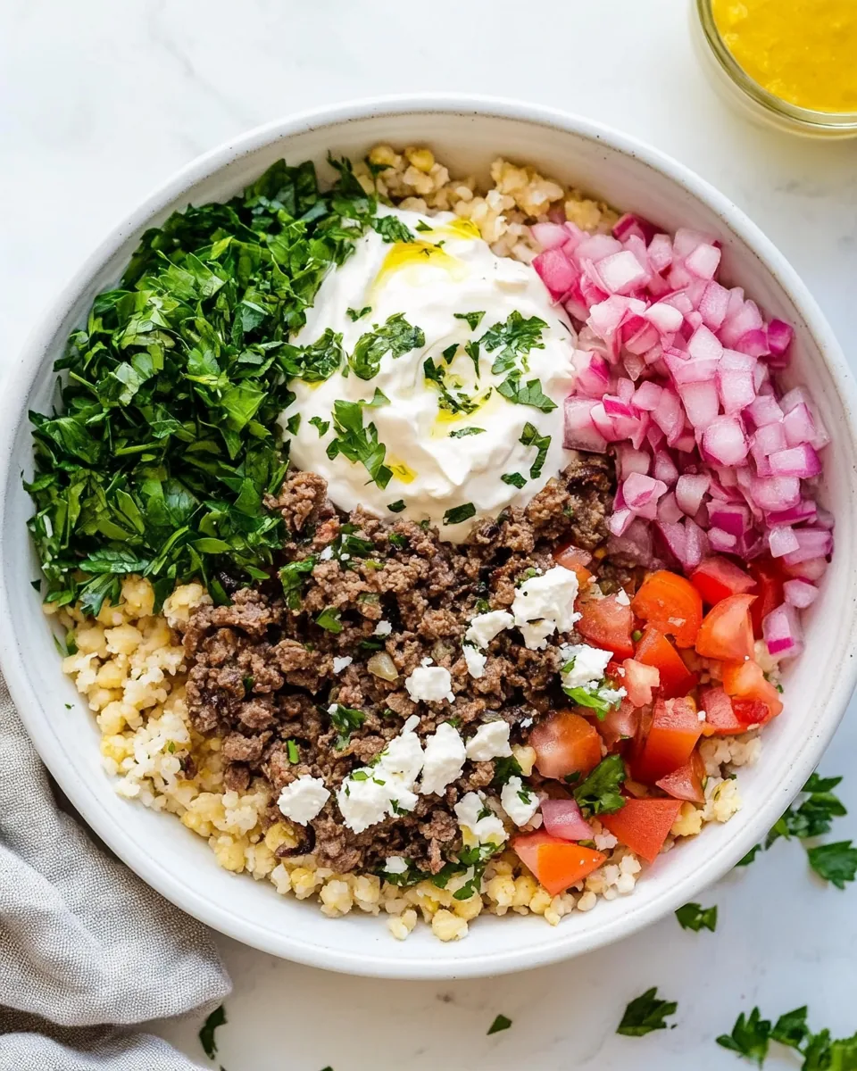 Greek Beef Bowl