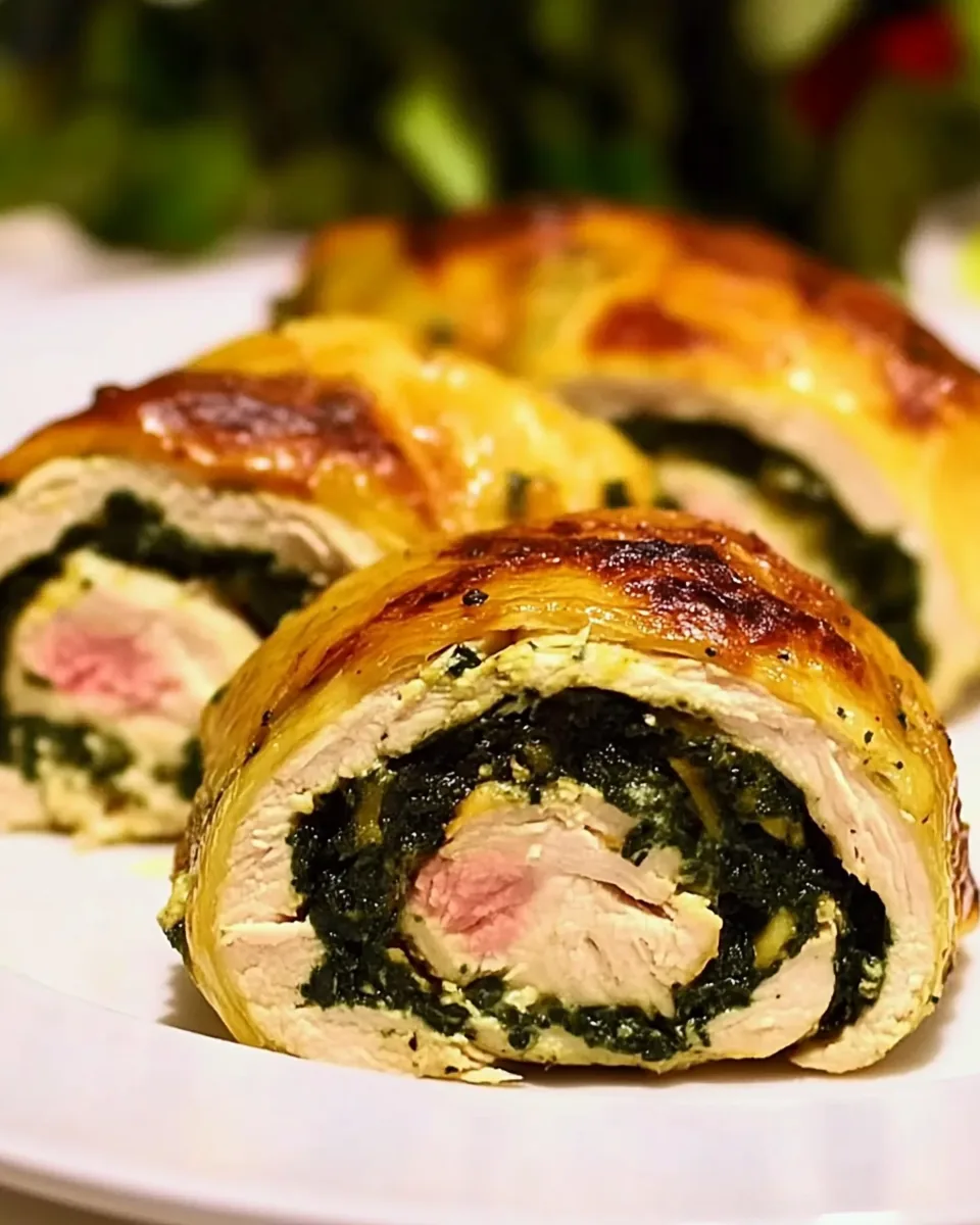 Greek Style Chicken Roulade