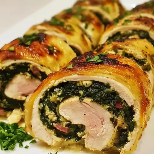 Greek Style Chicken Roulade