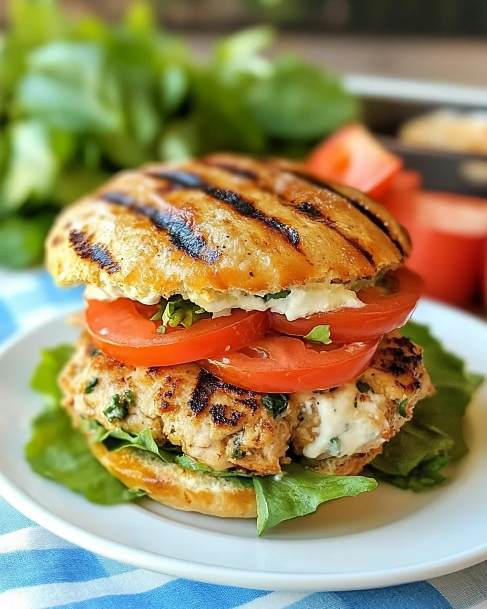 Greek Turkey Burgers