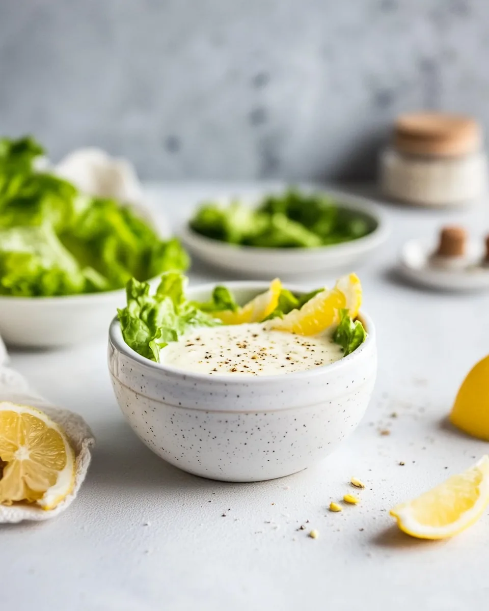 Greek Yogurt Caesar Salad Dressing