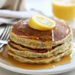 Greek Yogurt Meyer Lemon Poppy Seed Pancakes