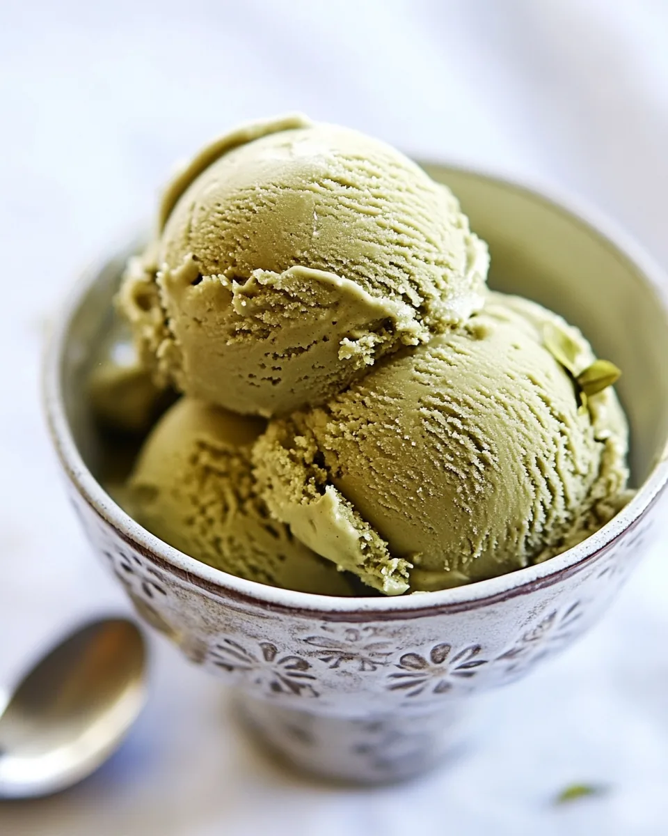 Green Tea Coconut Milk Ice Cream