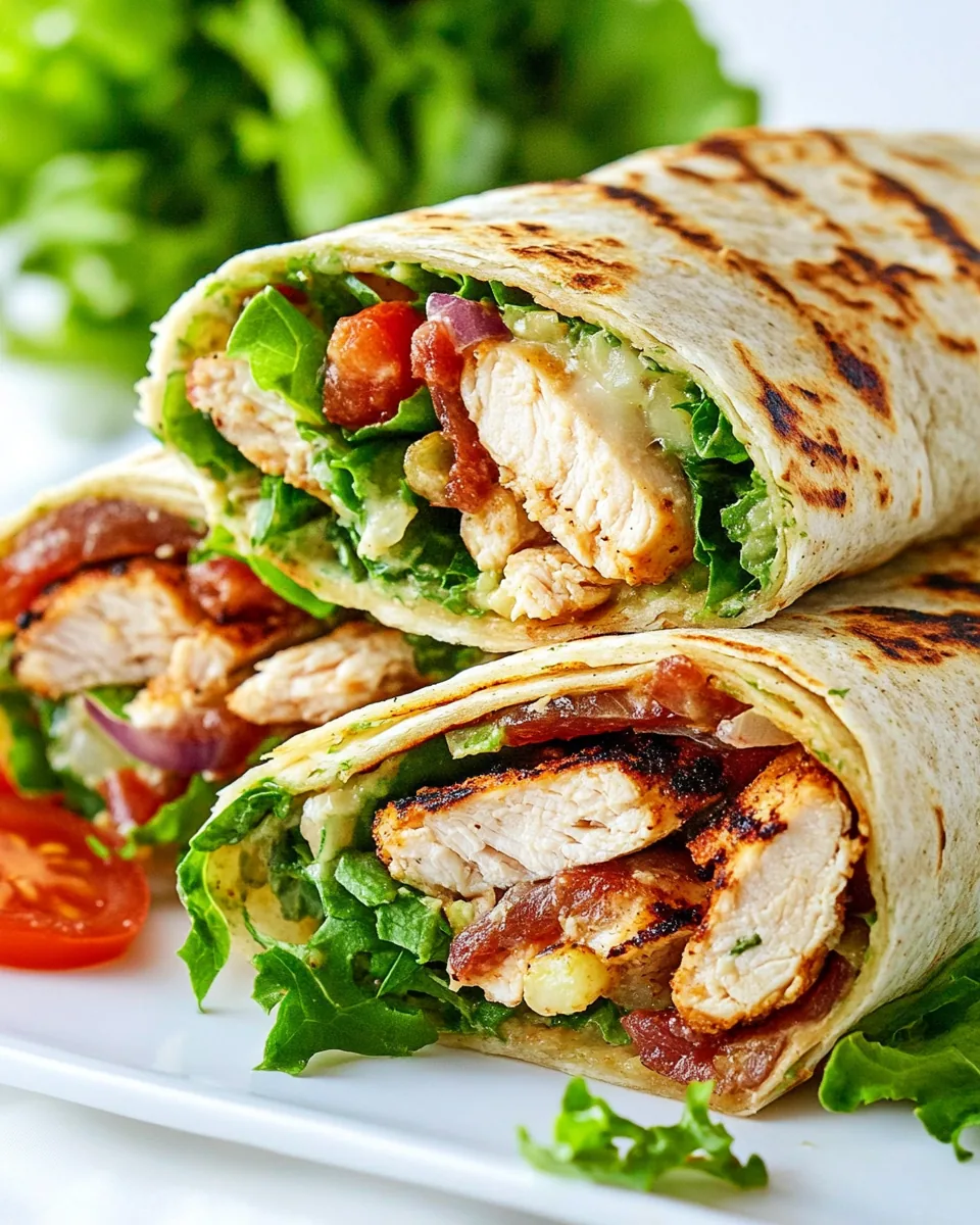 Grilled Chicken Caesar Wrap