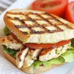 Grilled Chicken Sandwich with Avocado and Tomato