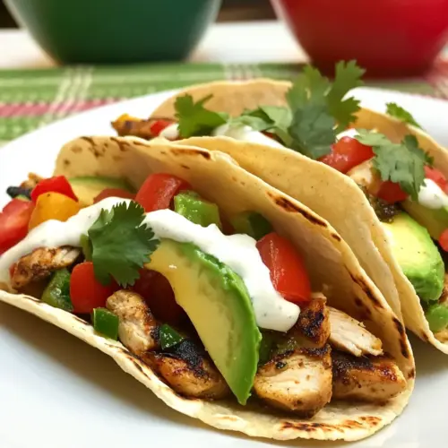 Grilled Chicken and Avocado Tacos