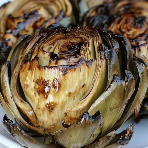 Grilled Globe Artichokes