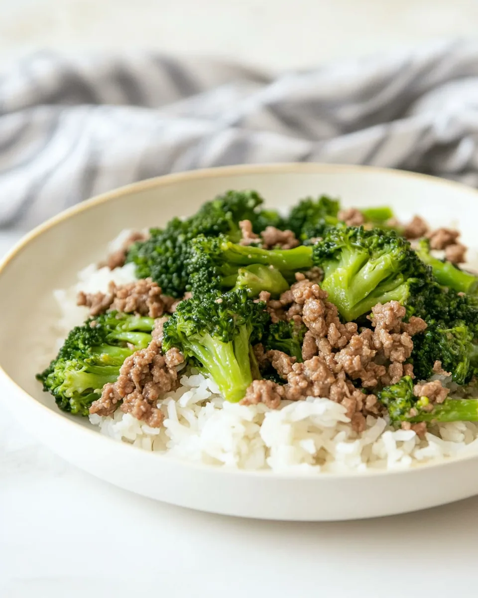Ground Beef Broccoli Stir Fry
