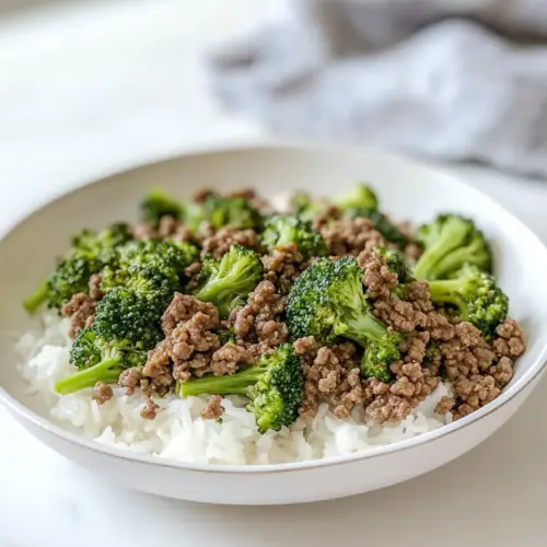Ground Beef Broccoli Stir Fry