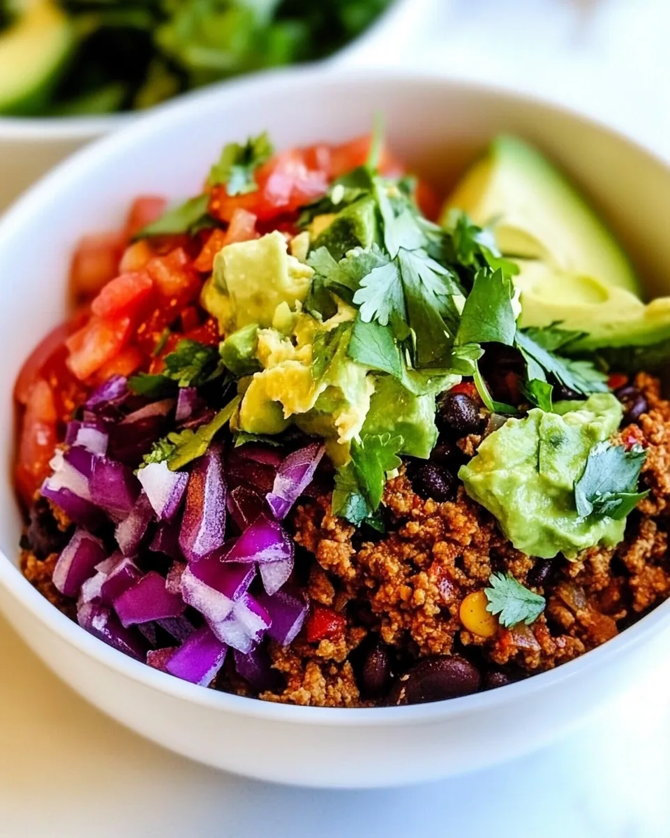 Ground Turkey Taco Bowls