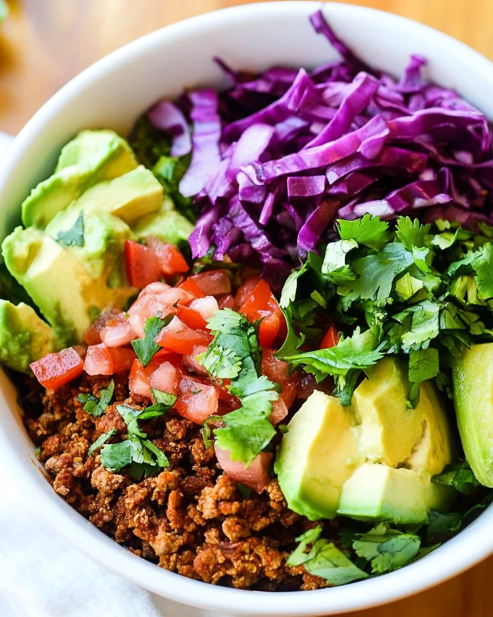 Ground Turkey Taco Bowls