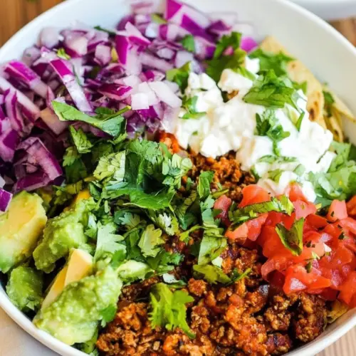 Ground Turkey Taco Bowls