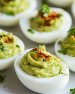 Guacamole Stuffed Eggs