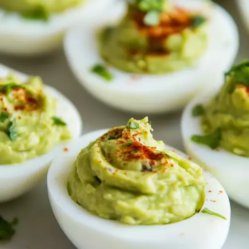 Guacamole Stuffed Eggs