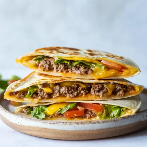Hamburger Quesadilla
