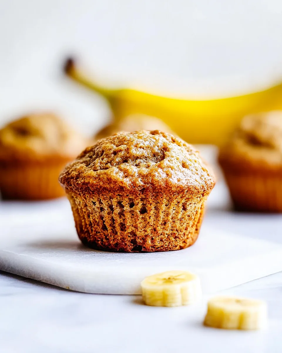 Healthy Banana Muffins