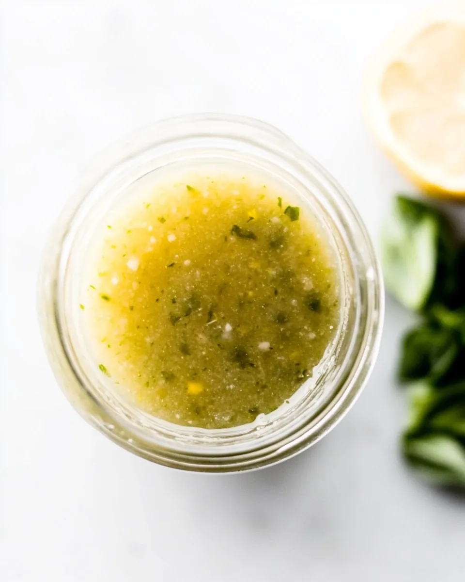 Healthy Lemon Basil Vinaigrette