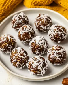 Healthy No Bake Chocolate Peanut Butter Snowballs