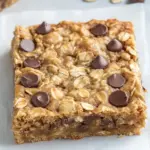 Healthy Peanut Butter Oatmeal Cookie Bars